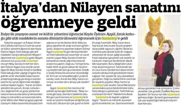 İtalya'dan Gaziantep'e