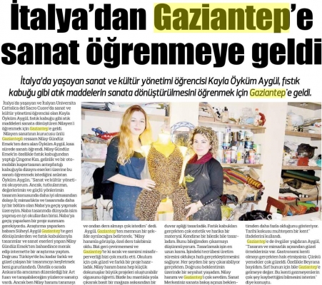 Fıstık Kabuğundan Sanat